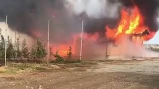 Пишут, сожгли дом Акылбека Жапарова в селе Интернационал выше города Канта