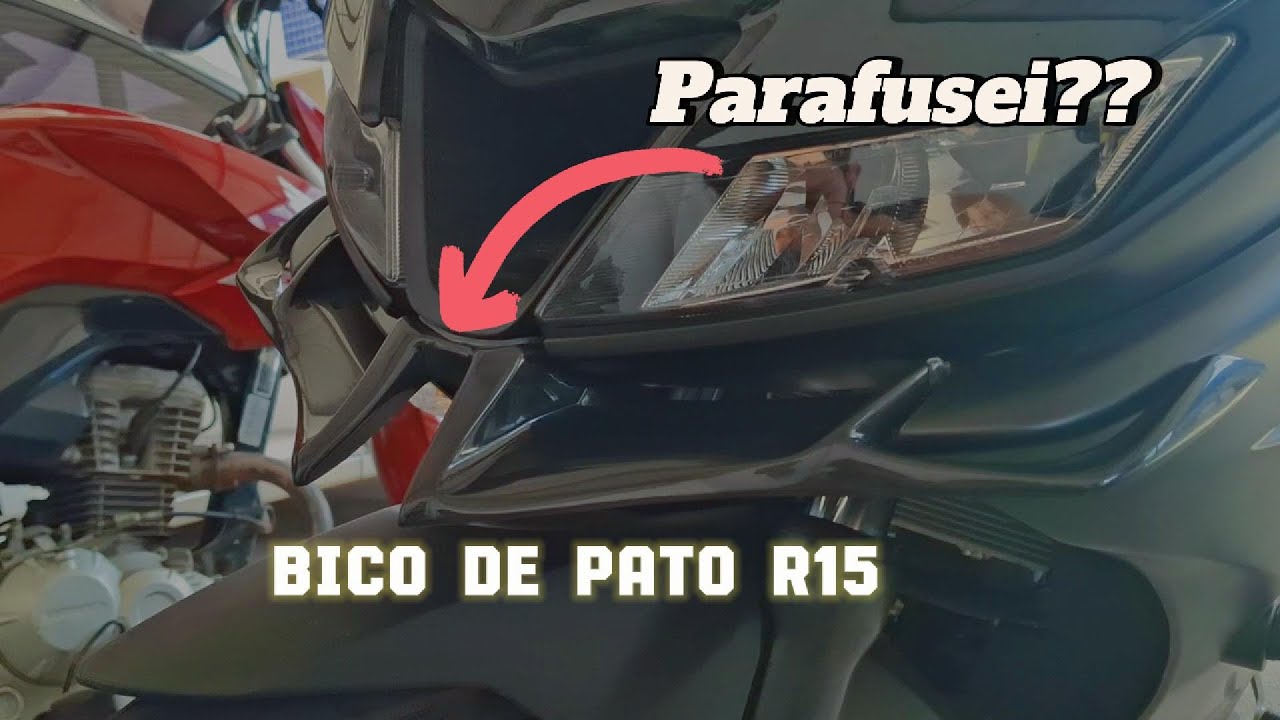 Como Instalar BICO de PATO na YAMAHA R15! | PARAFUSEI ?!