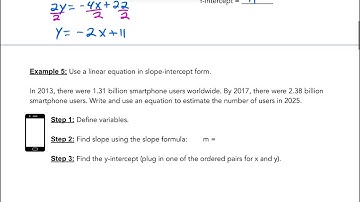 Video 2.3 Equations of Linear Functions