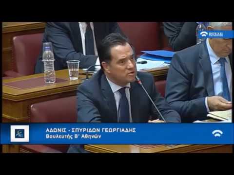 Ο Άδωνις Γεωργιάδης στην Επιτροπή Εθνικής Άμυνας και Εξωτερικών Υποθέσεων 04/10/2017