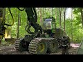 ОПЕРАТОР ХАРВЕСТЕРА🌲4 СЕРИЯ🌲РАБОТА В РФ🌲JOHN DEERE 1470E🌲ОГРОМНЫЕ ОСИНЫ🌲СНИМАЕМ ГУСЯНКИИ🌲ПЕРЕЕЗД
