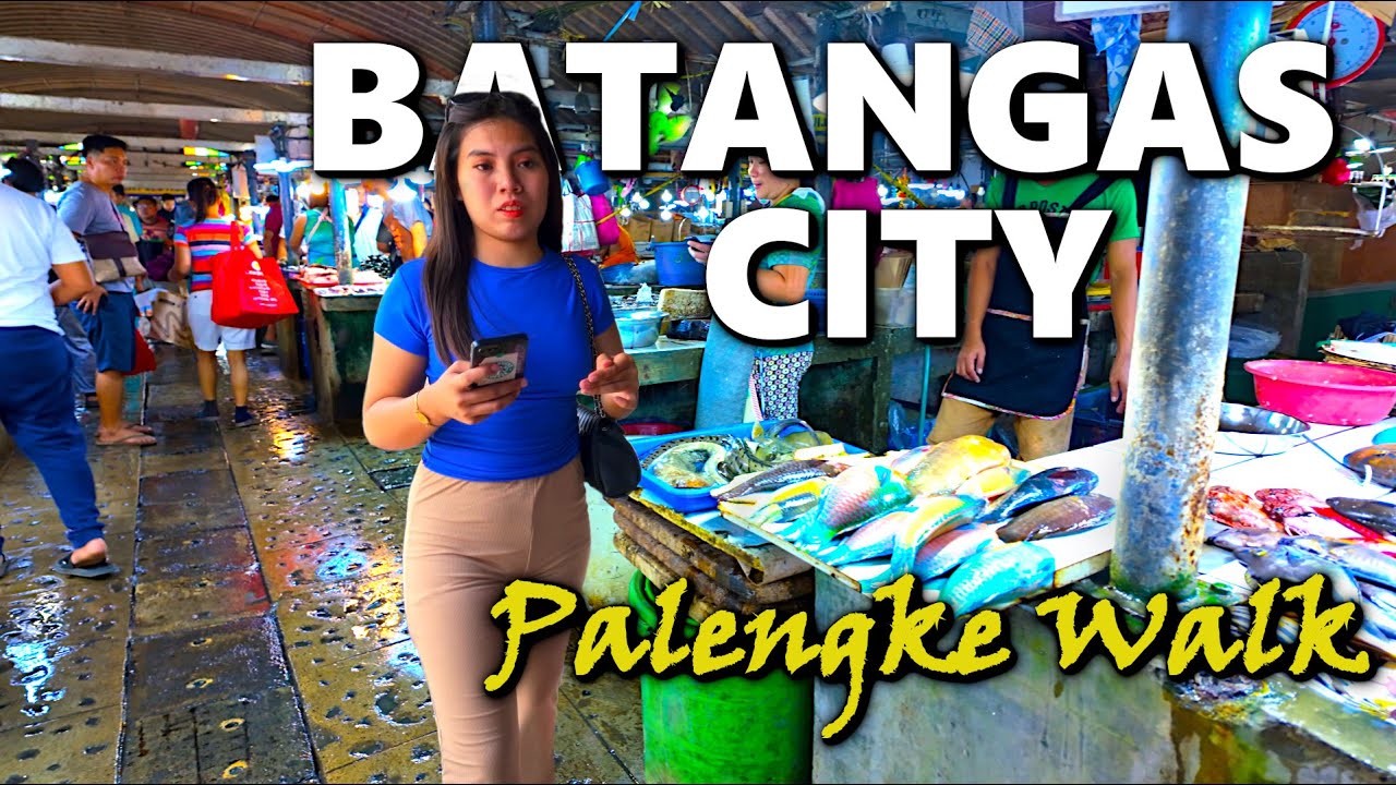 Palengke Walk in Batangas City Batangas Philippines  Batangas City Public Market Walk Around 4K