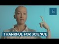 Sophia The Robot Has A Thanksgiving Message
