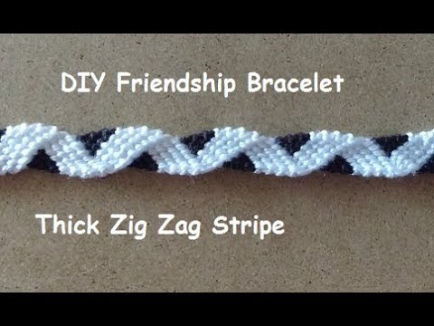 Zigzag Bracelet Tutorial Friendship Bracelets Bracelet Patterns How to  make bracelets