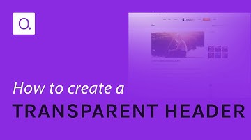 How to Create a Transparent Header in OceanWP
