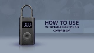 Mi Portable Electric Air Compressor: How to Use