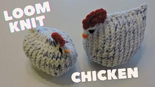 How to loom knit a chicken #loomknitting