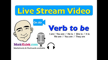 Mark Kulek Live Stream - 16 | Verb To Be Form - English For Communication | ESL