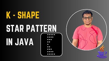 Java program to print K Shape Star Pattern || Java Pattern Programs || Coding Pills