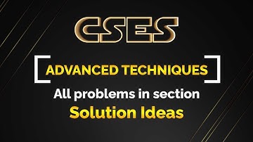 🔴  CSES Solutions Advanced Section | All Problem Rundown in an Hour🔥 | Vivek Gupta Learning Series