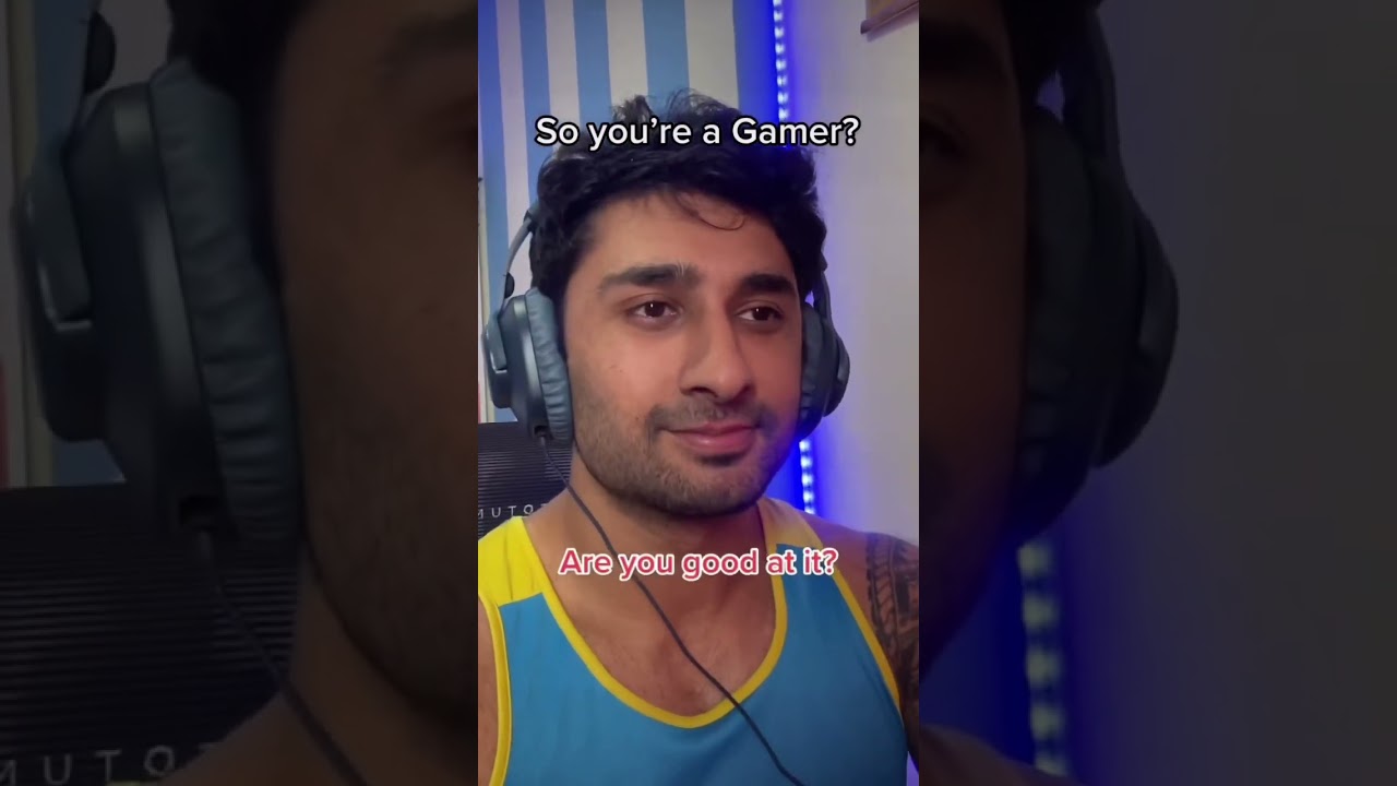 When they ask you if you’re good at playing video games #shorts #gaming