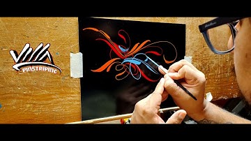 Bright Color Scroll Pinstriping