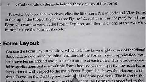 form layout BCA - 355 programming using Visual Basic
