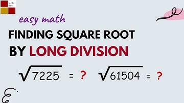 Long Division Method || Finding Square root || Jayasree maths