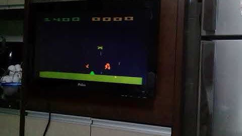 2600 Space Invaders 2950pts Game 7BB on 7800 NTSC console
