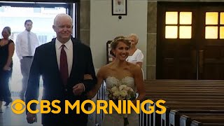 Heart recipient walks donor's daughter down the aisle