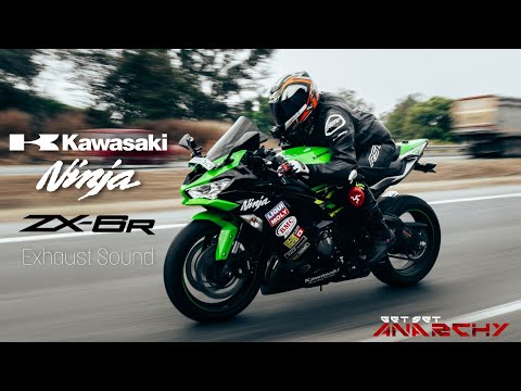 Kawasaki ninja ZX6R Exhaust sound | Brutal accelerations, launch control and flybys | Cinematic
