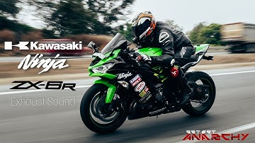 Kawasaki ninja ZX6R Exhaust sound | Brutal accelerations, launch control and flybys | Cinematic