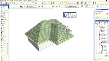 Complex roofs in ARCHICAD - Creating a gable