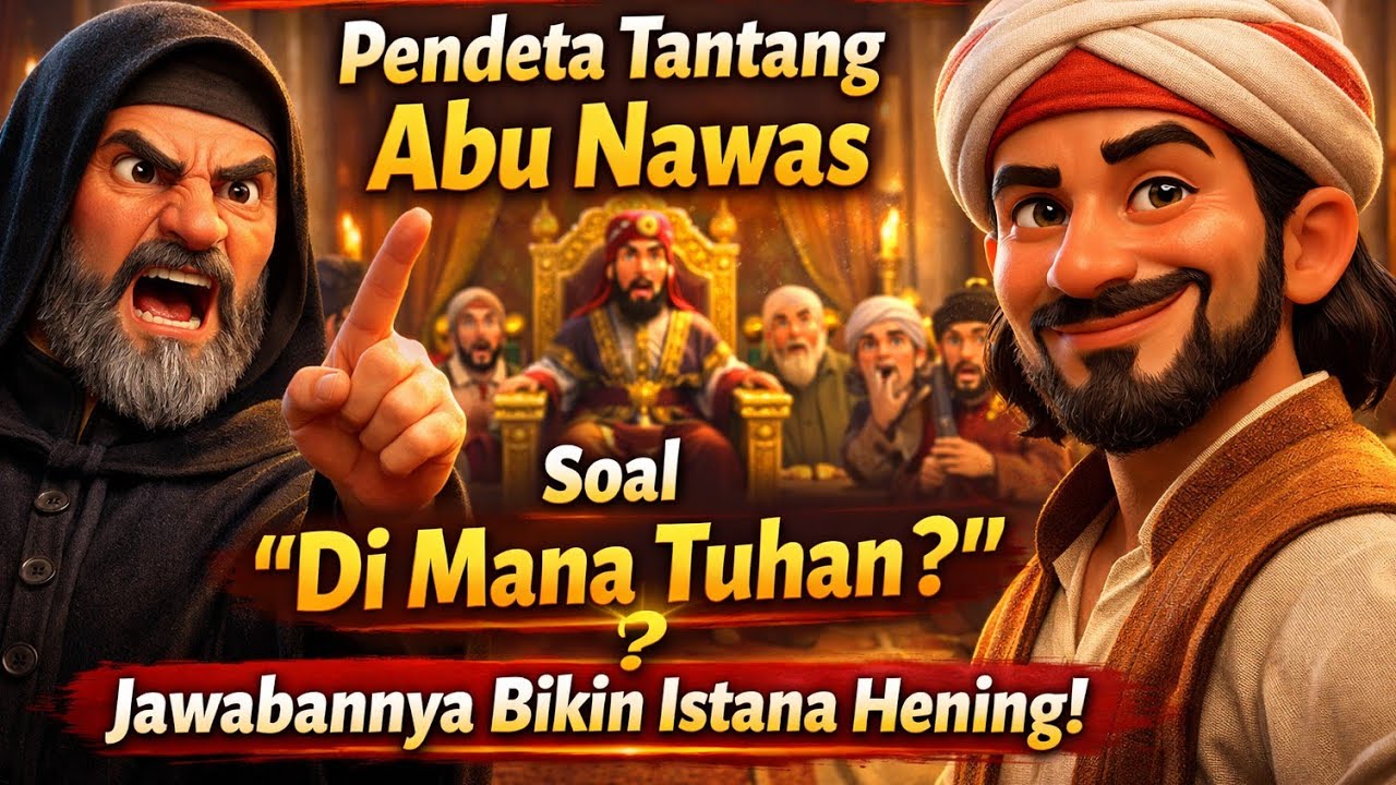 DEBAT PANAS‼️ Pendeta Tantang Abu Nawas Soal “Di Mana Tuhan?” Jawabannya Bikin Istana Hening!