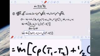 1st Law of Thermodynamics (open system) -- Example 1