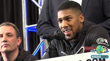 Strong content. Anthony Joshua shoved by Jarrell Miller."Miller is a b. I