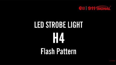 H4 Emergency vehicle Light with R65 R10,19 Flash Pattern
