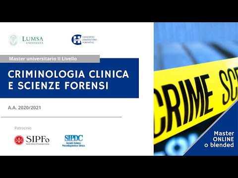 Open day | CRIMINOLOGIA CLINICA E SCIENZE FORENSI (A.A. 2020-2021)