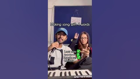 Making song with 4 Random words.  #music #hiphopmusic