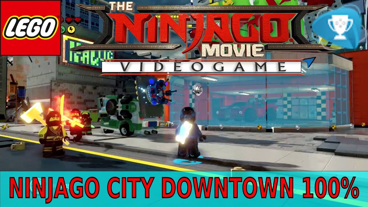 Lego The Ninjago Movie Videogame - Ninjago City Downtown 100% - All Collectible Locations
