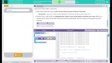 Unit 5 - Lesson 15 #5: Updating Values In An Array With A For Loop