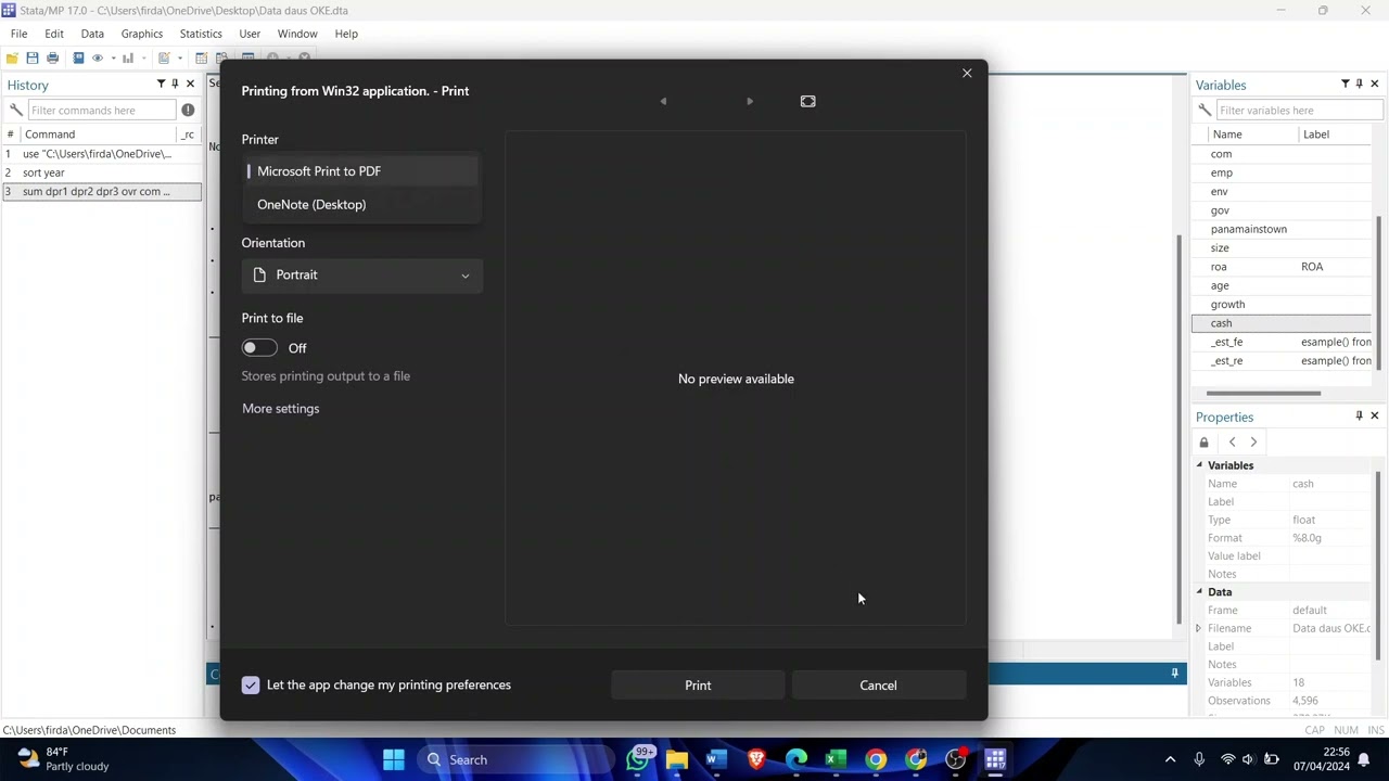 How to export stata result and command to PDF Files