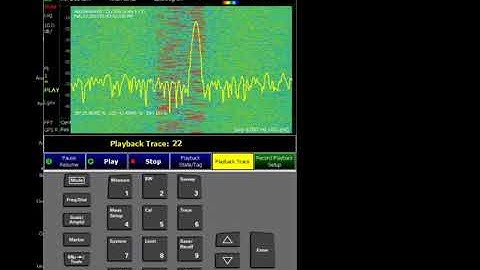 FieldFox - Recording of a spectrogram data with record/playback