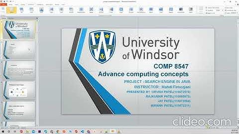 Web Search Engine | Fall 2021 | Advanced Computing Concepts | University of windsor