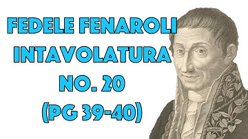 Intavolatura No 20. (pg 39-40) by Fedele Fenaroli
