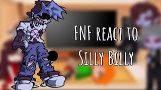 FNF react to Silly Billy (Hit Single) | RubyRules | Friday Night Funkin'