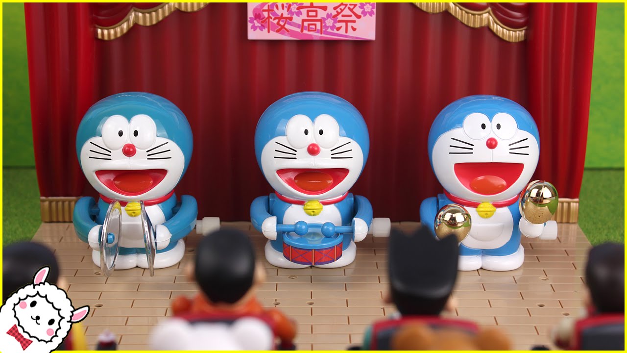 Doraemon Toy Clockwork Toy Concert ドラえもん おもちゃ動画 ゼンマイおもちゃの演奏会 đồ Chơi Trẻ Em Youtube