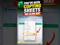 Stop Copying Excel Sheets the Slow Way 👀 #Excel #ExcelTips #microsoftexcel