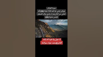 سورة الفرقان 28-29: القارئ/محمد جواد سوالمة
