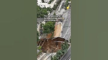 Watch: Construction Site Collapses Into Sinkhole