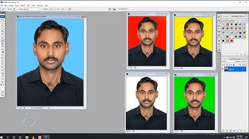 How To Change the Background color of Passport Size Photo In Adobe Photoshop Hindi/Urdu /[ Eng sub]