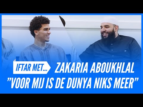 Profvoetbal, praktiseren en opvoeding | Iftar met.. | Zakaria Aboukhlal