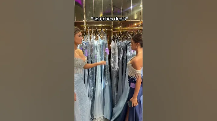 Did she deserve that?👀 #prom #promdressshopping #dressootd #formaldresses #dress #promdresses