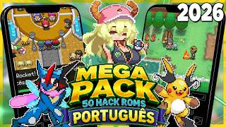 MEGA PACK MELHORES ROM-HACKS DE POKÉMON EM PORTUGUÊS 2026 GBA - MAIS DE 50 JOGOS POKÉMON