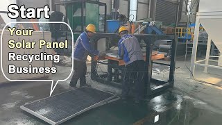 Solar Panel Frame Removal Machine | A Smart First Step into Solar Panel Recycling