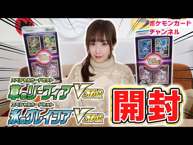 実物開封】スペシャルカードセット 草のリーフィアVSTAR・氷の ...