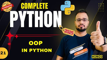 Python Tutorial in Hindi #21 - Object Oriented Programming (OOP)