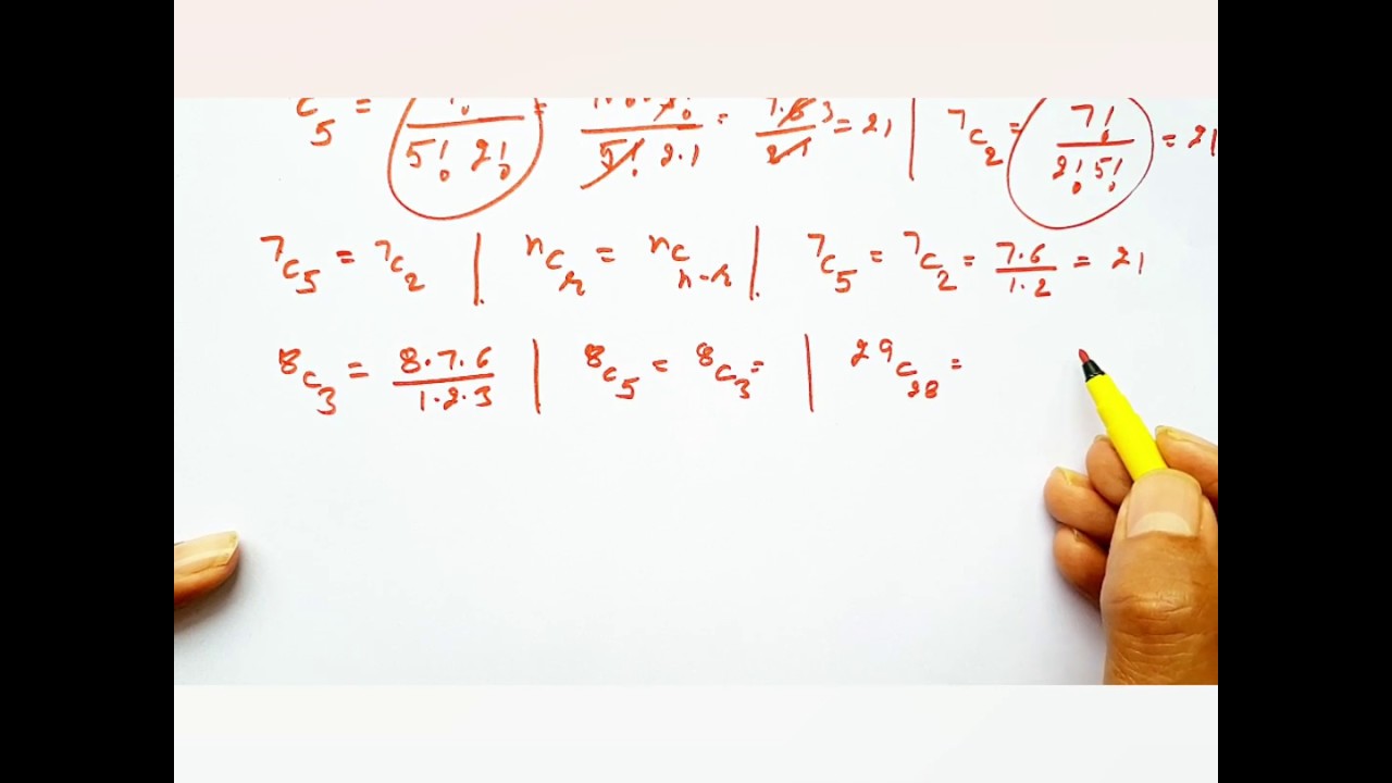 How to do permutation and combination