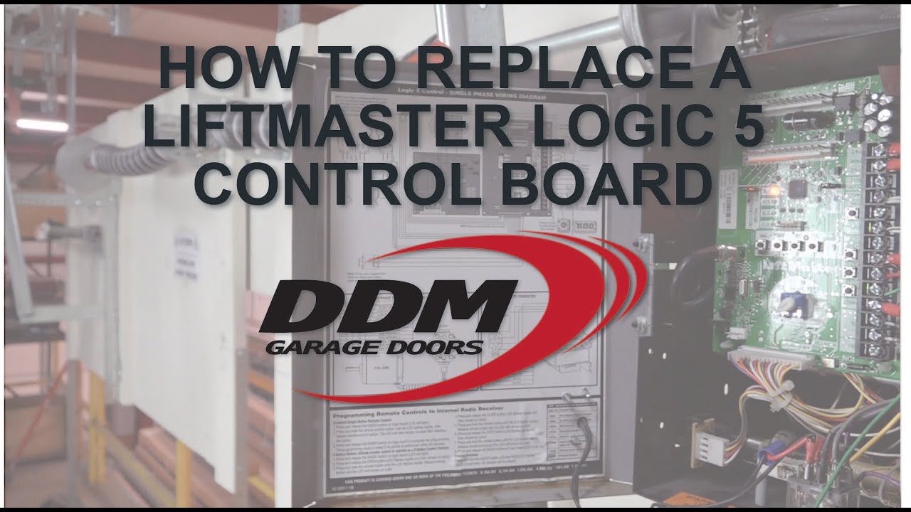 How to Replace a LiftMaster Logic 5 Control Board - YouTube