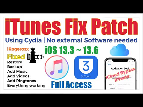 iTunes Sync Patch iOS 13.3~13.6 for iCloud Bypass Device | using Cydia | No external Software needed